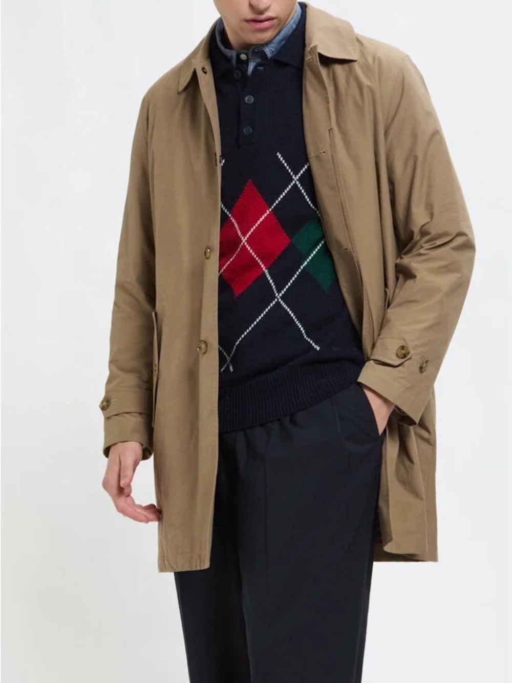 Vintage Baracuta Men’s Warner Trench Coat XL Tan